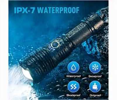 P90 LED Rechargeable Laser Flashlight
