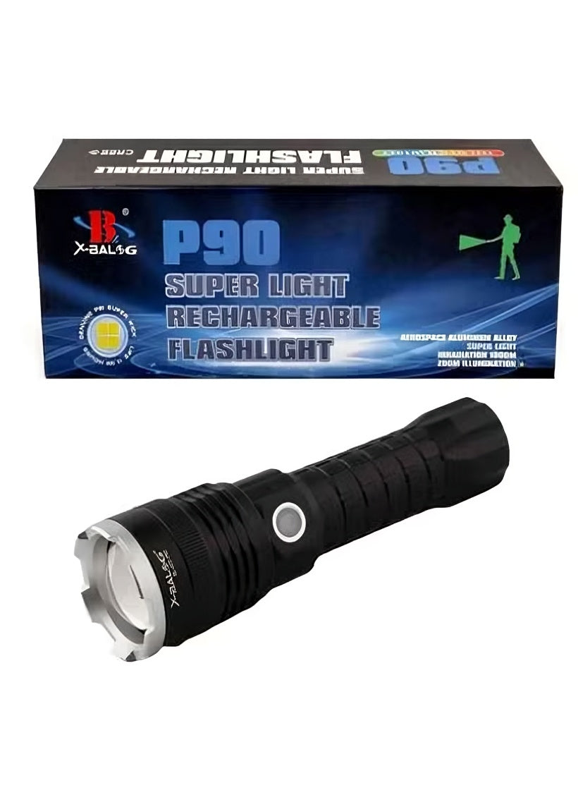 P90 LED Rechargeable Laser Flashlight