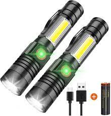 P90 LED Rechargeable Laser Flashlight